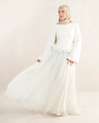 Amaya Flowerfall Gown | Ivory
