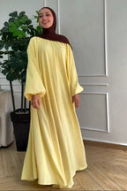 Zainab Balloon Sleeve Flowy Abaya