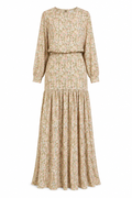 Serena Floral Print Tiered Maxi Dress