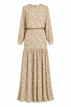 Serena Floral Print Tiered Maxi Dress