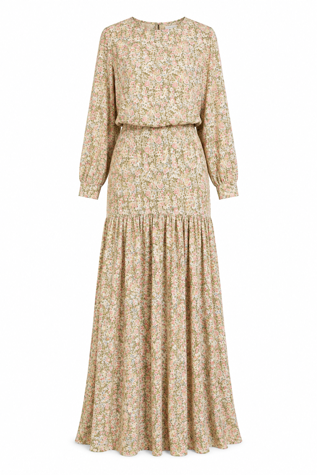 Serena Floral Print Tiered Maxi Dress