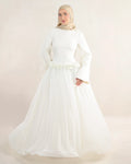 Amaya Flowerfall Gown | Ivory