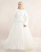 Amaya Flowerfall Gown | Ivory