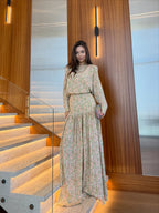 Serena Floral Print Tiered Maxi Dress