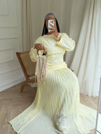 Serena Pleated Two‑Piece Modest Outfit