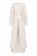 Lina Wrap Sash Trouser Two‑Piece Set