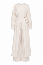 Lina Wrap Sash Trouser Two‑Piece Set