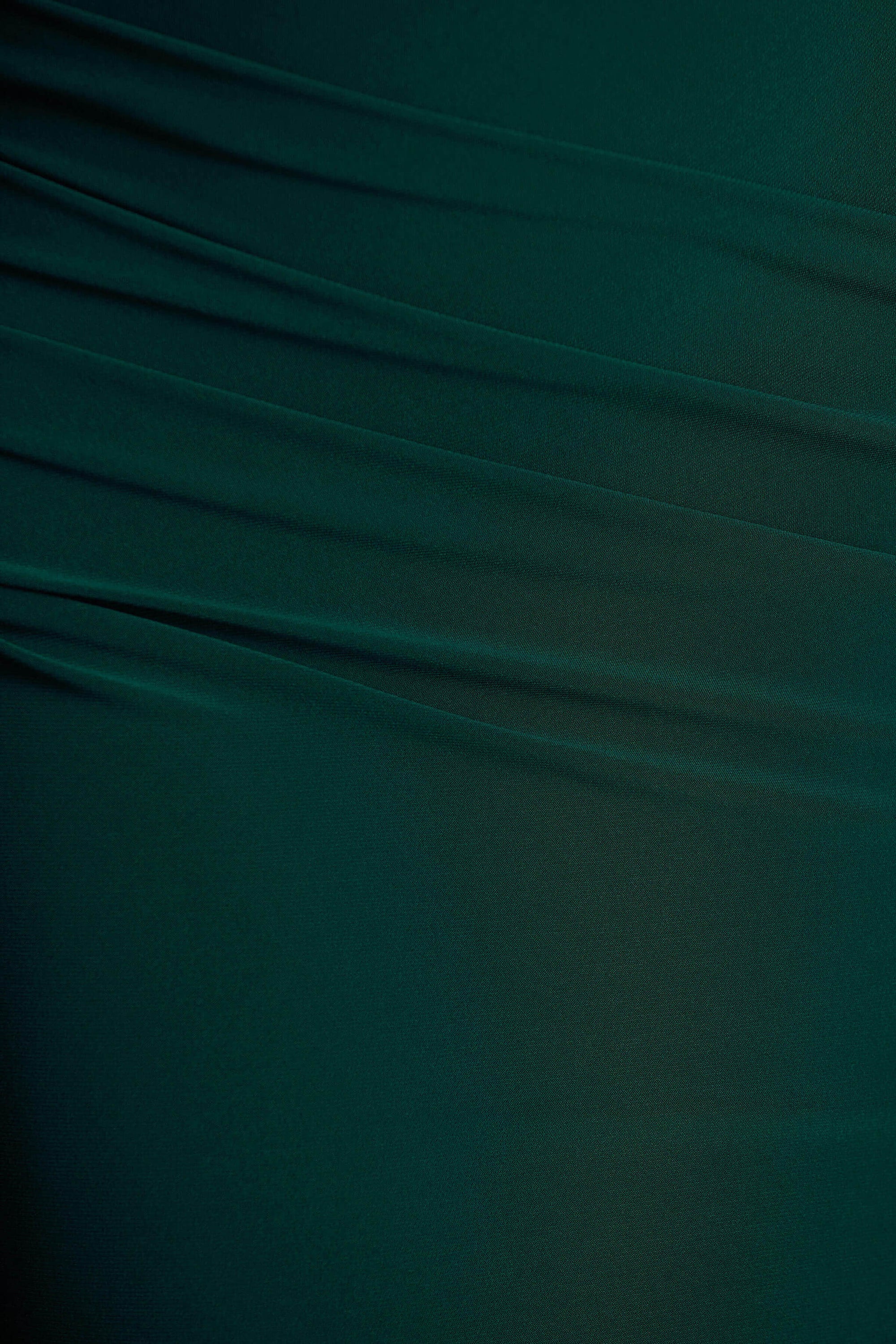 Hana Cape‑Sleeve Ruched Mermaid Maxi Dress