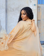 Amina Ruffle Trim Kaftan Dress