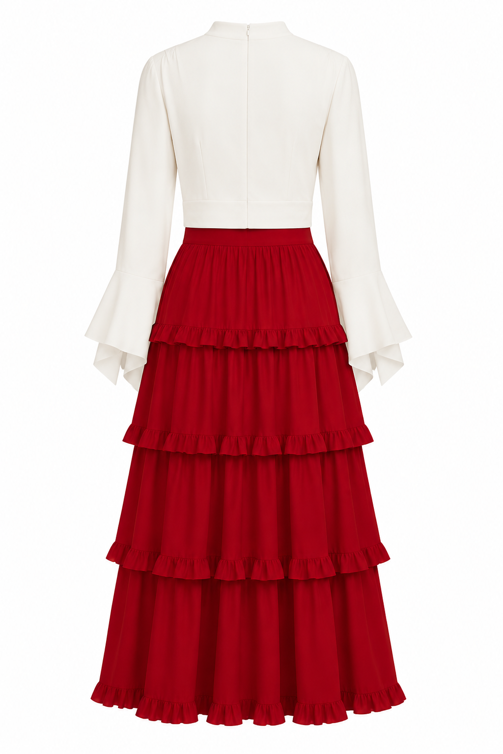 Aisha Ruffled Tiered Two‑Piece Set