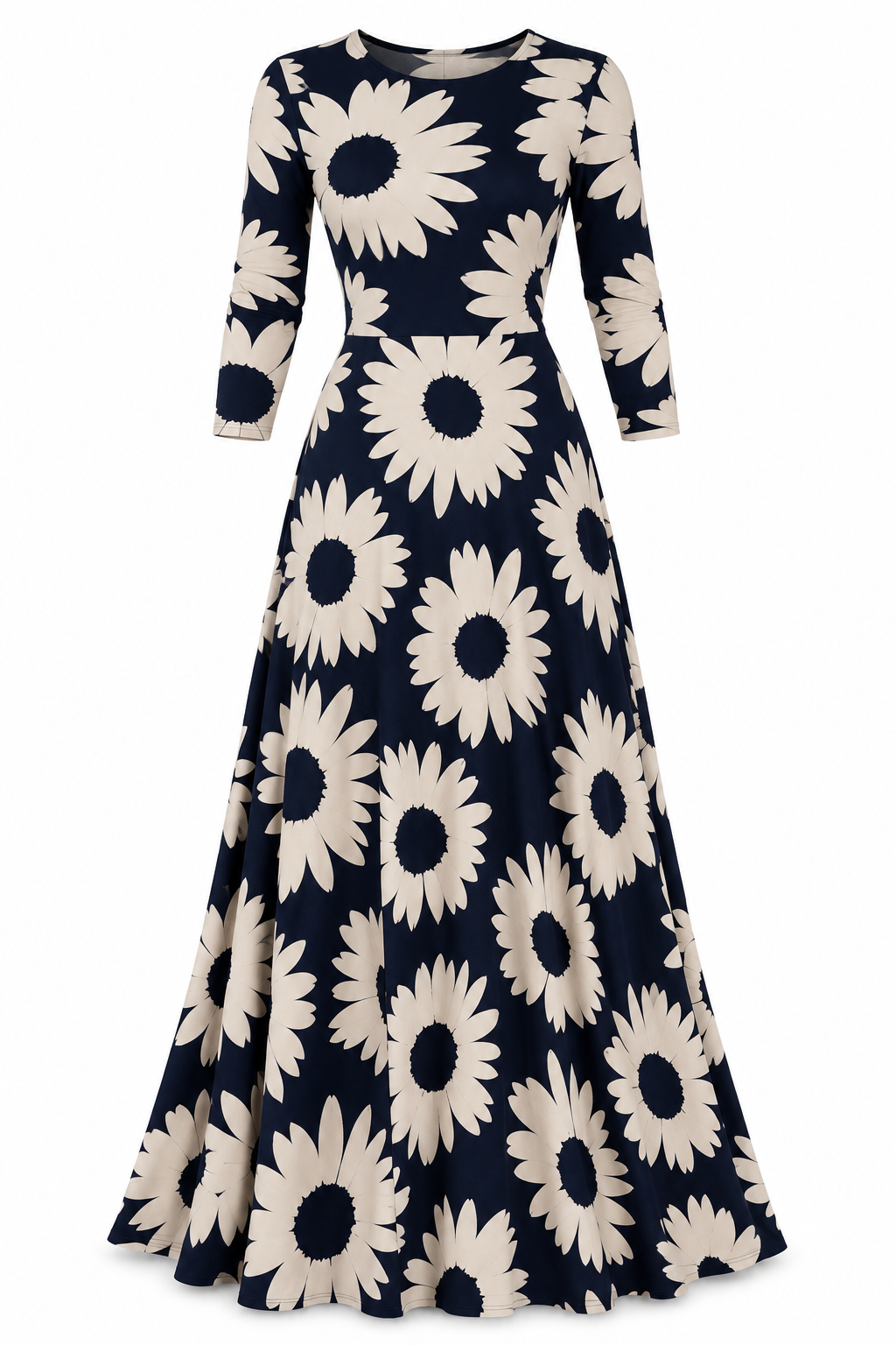 Zahra Floral Print Wrap‑Waist Maxi Dress