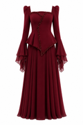 Sara Beaded Flare Sleeve Maxi Dress