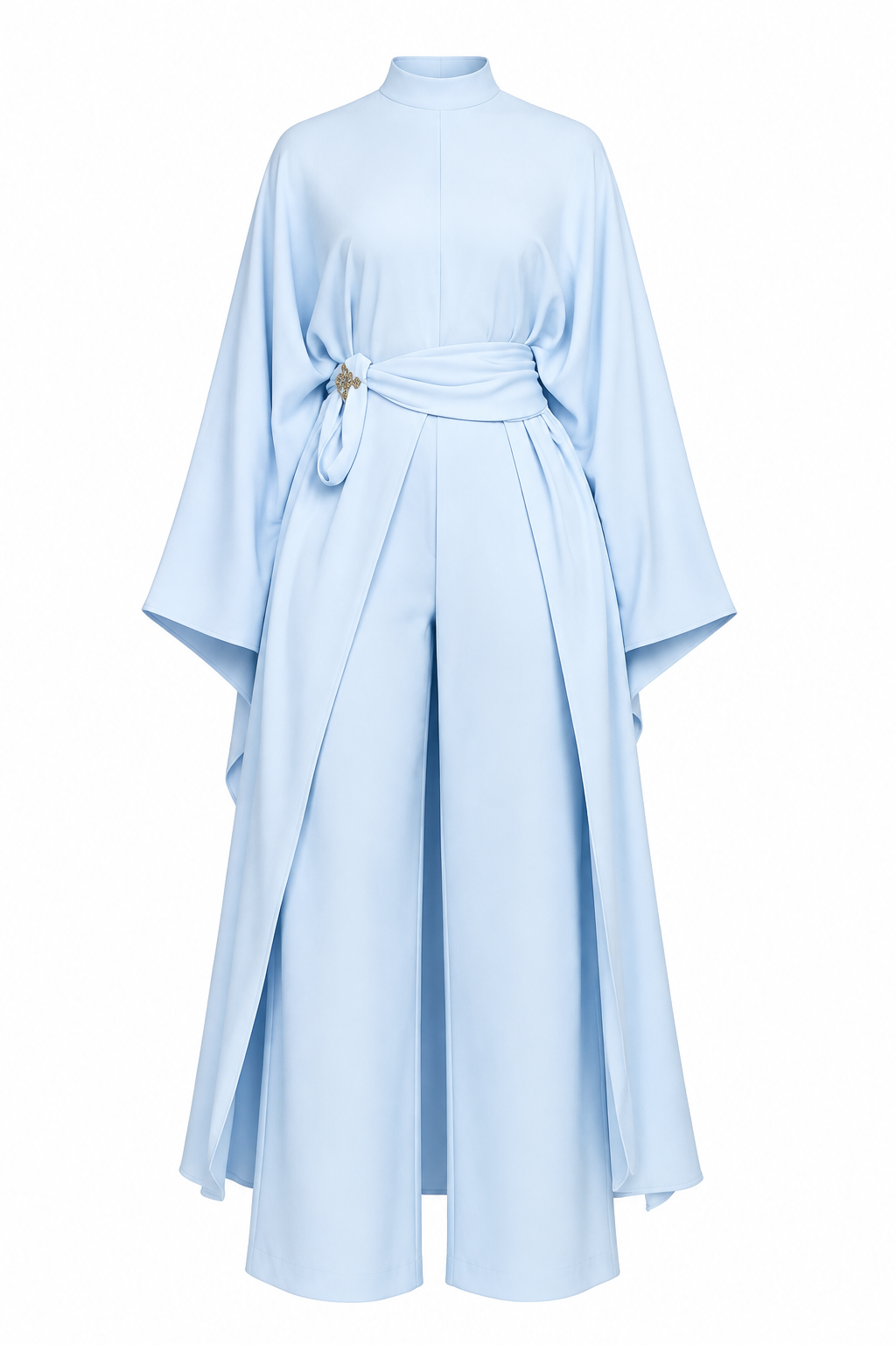 Hana Belted Kimono Sleeve Trouser Two‑Piece Set