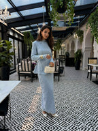 Salma Lace Peplum Mermaid Two‑Piece Set