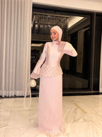 Amira Embellished Peplum Maxi Dress