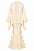 Samira Cape Mermaid Two‑Piece Set-White
