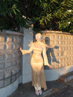 Muna Satin Mermaid Maxi Dress