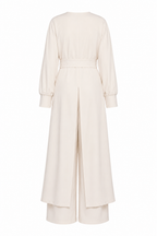 Lina Wrap Sash Trouser Two‑Piece Set