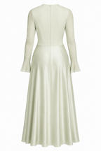 Noor Beaded Floral Applique Modest Maxi Dress
