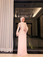 Amira Embellished Peplum Maxi Dress