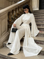 Lina Satin Cape Pant Co‑ord Set