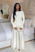 Dina Lace Bodice Satin Skirt Two Piece Set