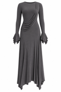 Mina Draped Two-in-One Maxi Dress