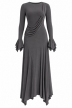 Mina Draped Two-in-One Maxi Dress