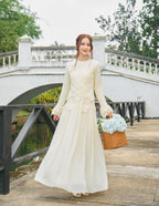 Rania Lace Layered Two‑Piece Maxi dress