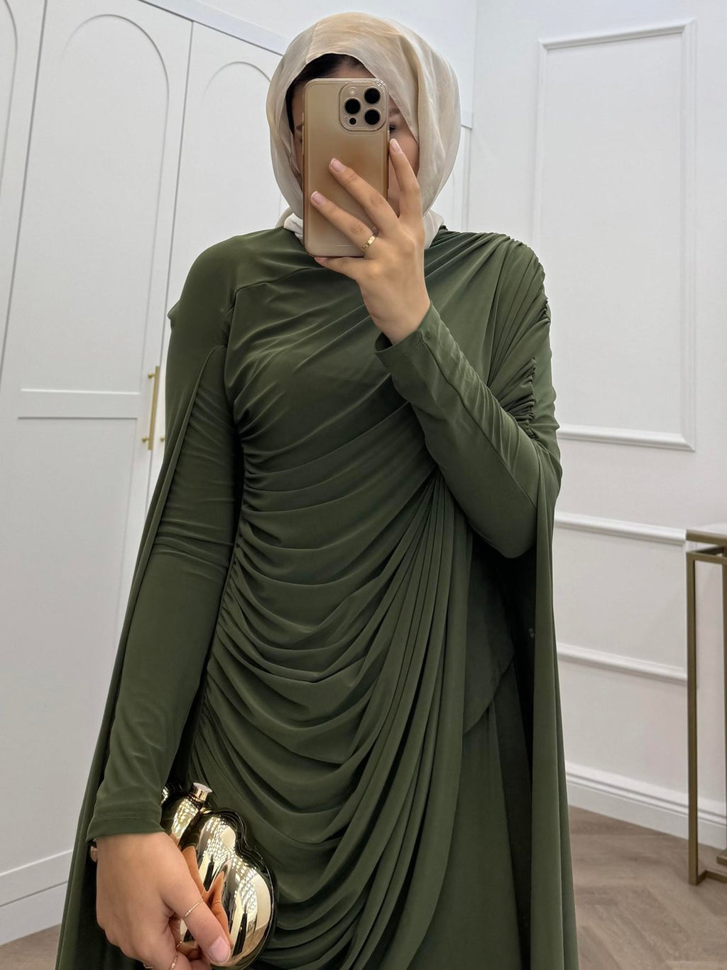 Zahra Draped Cape Trouser Two‑Piece Set