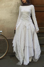 Layla Lace Asymmetrical Maxi dress