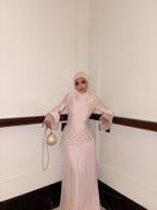 Amira Embellished Peplum Maxi Dress