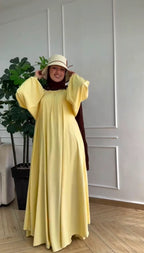 Zainab Balloon Sleeve Flowy Abaya