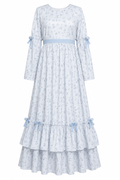 Amara Floral Ruffled Tiered Modest Maxi Dress