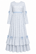 Amara Floral Ruffled Tiered Modest Maxi Dress