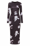 Zahra Floral‑Print Jersey Midi Dress