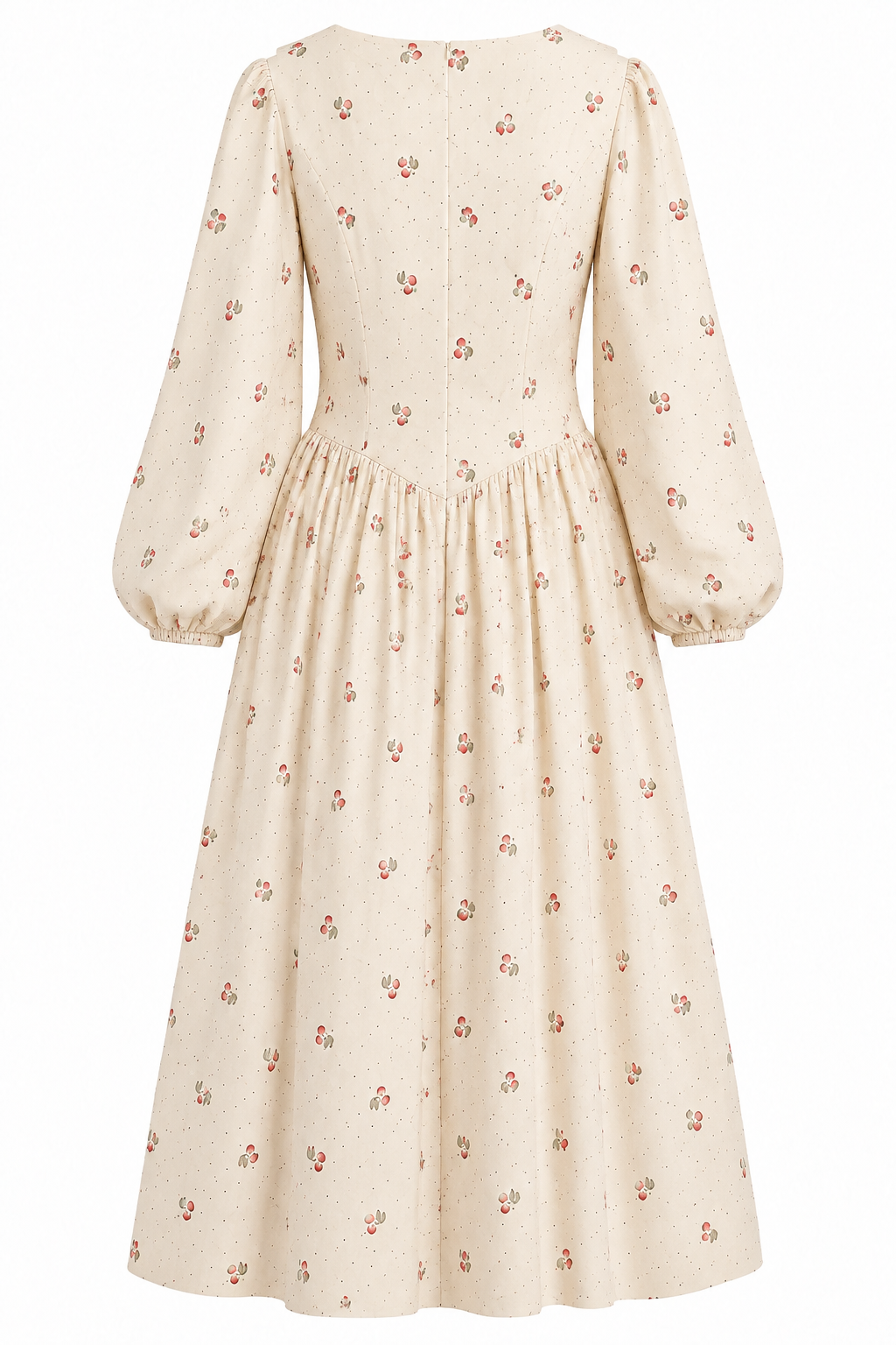 Aisha Collared Printed Midi Dress