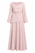 Zahra Cowl Neck Two‑Piece Set