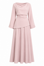 Zahra Cowl Neck Two‑Piece Set