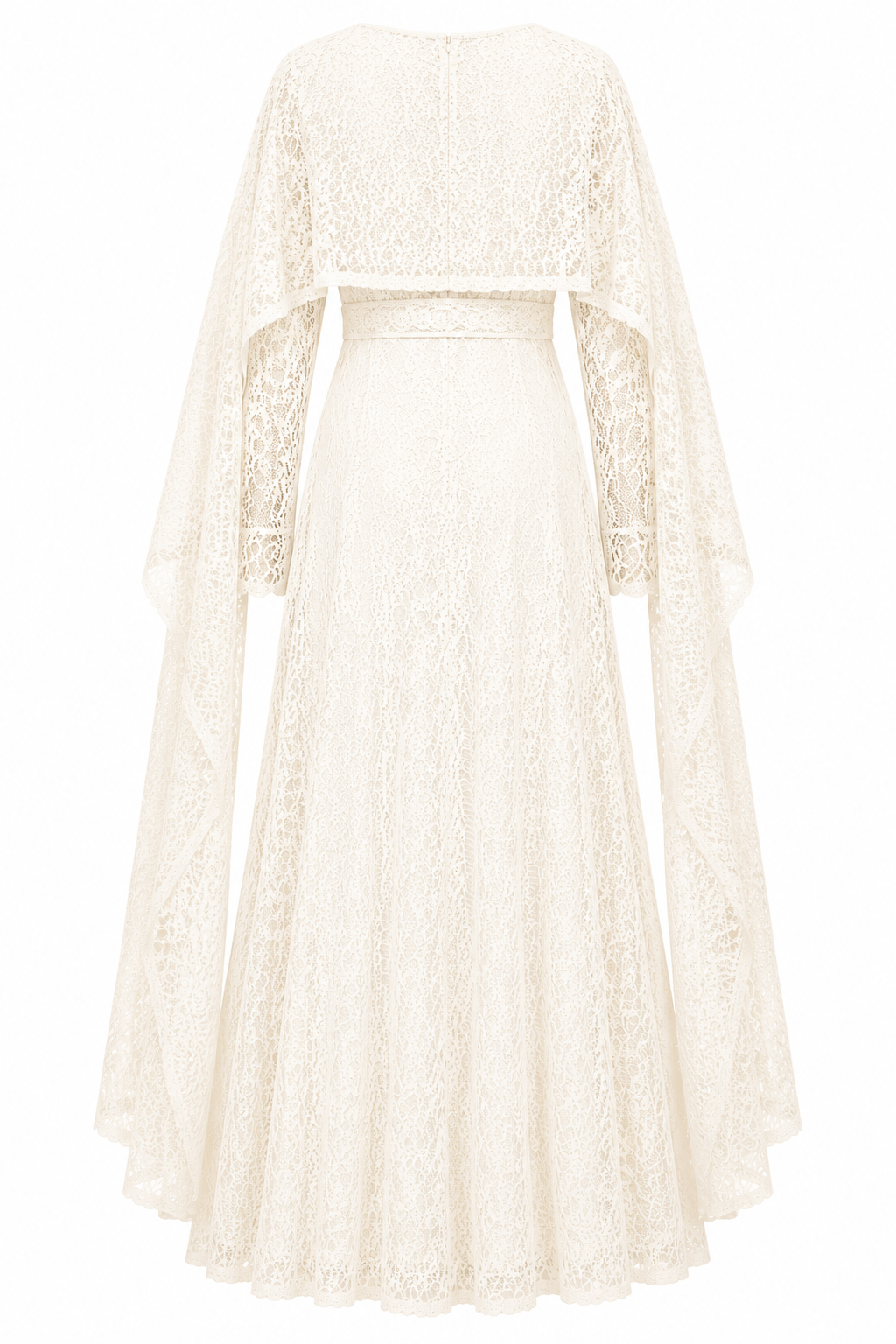 Noura Lace Cape Maxi Dress Set