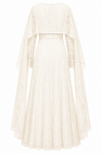 Noura Lace Cape Maxi Dress Set