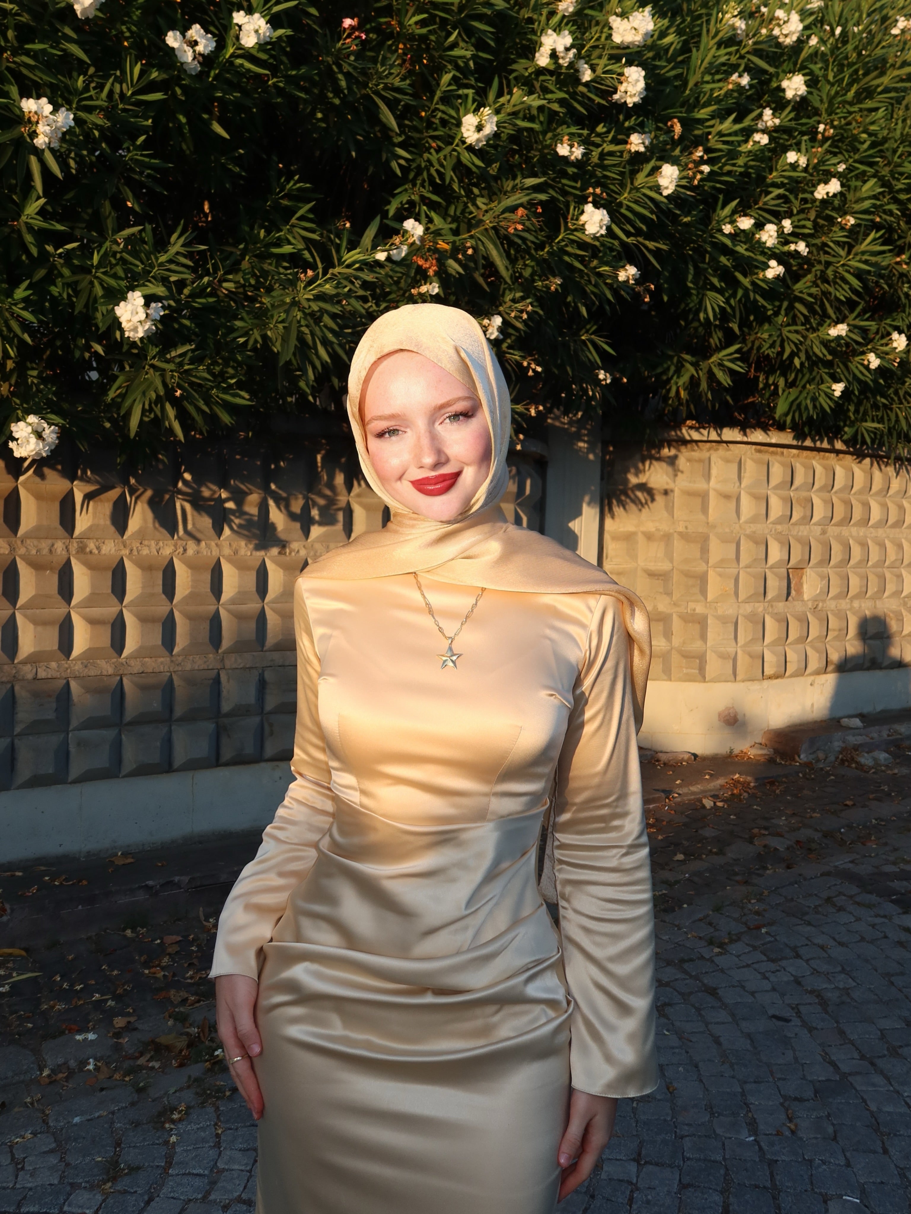 Muna Satin Mermaid Maxi Dress