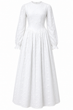 Sara 3D Floral Embroidered Maxi Dress