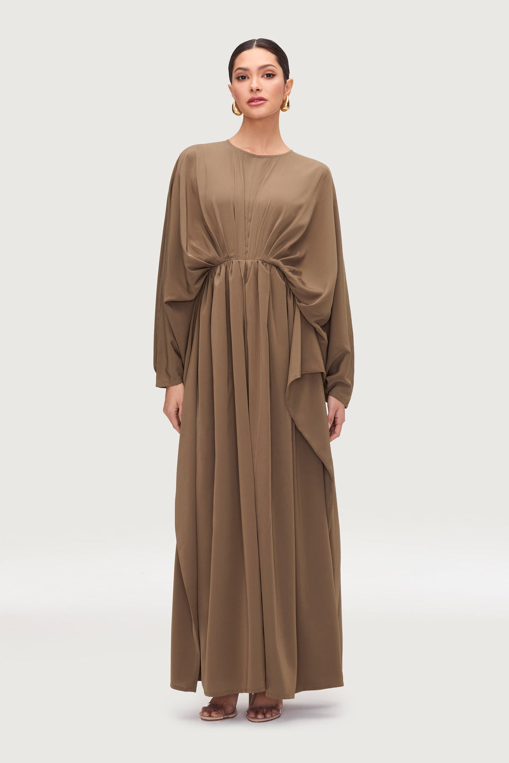 Rawiyah Pleated Kaftan - Olive
