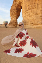 Bloom Floral Maxi Dress-White