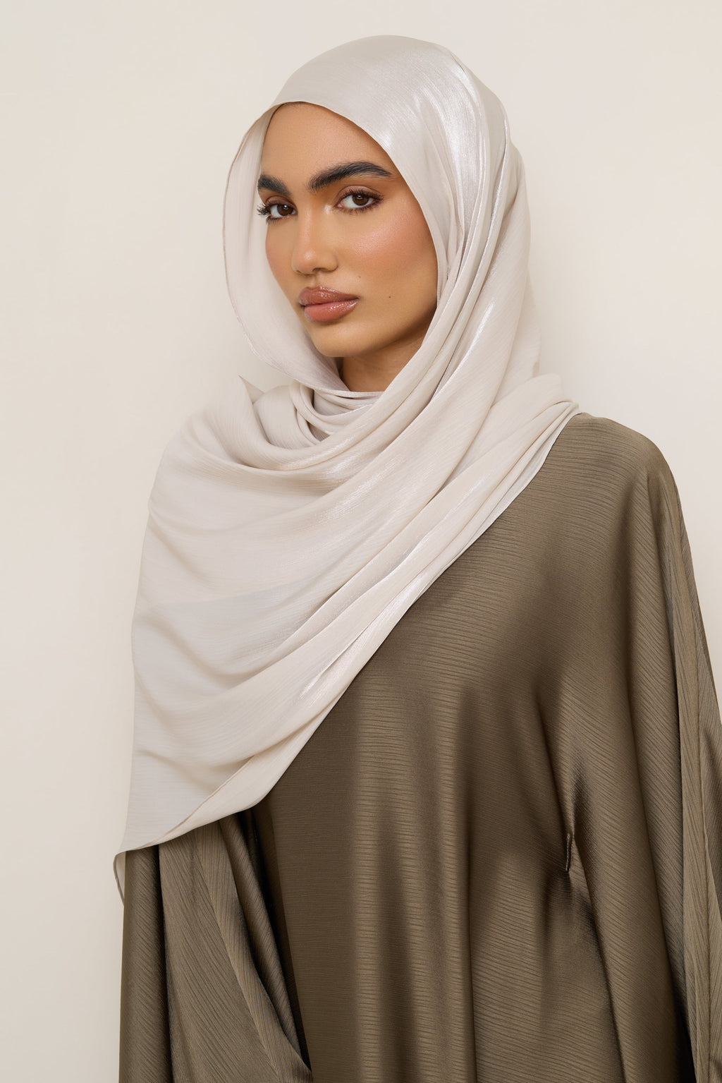 Shimmer Chiffon Hijab - Crystal