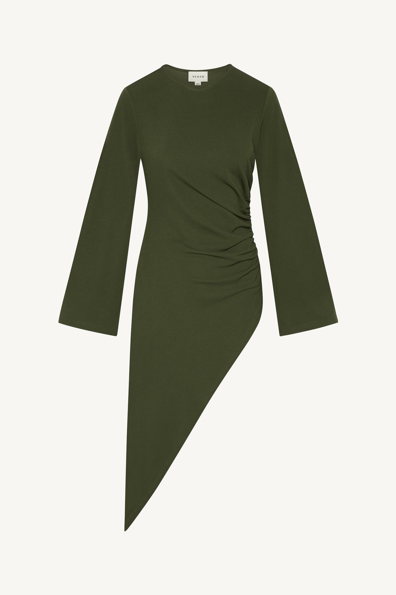 Signature Stretch Midi Tunic Top - Olive