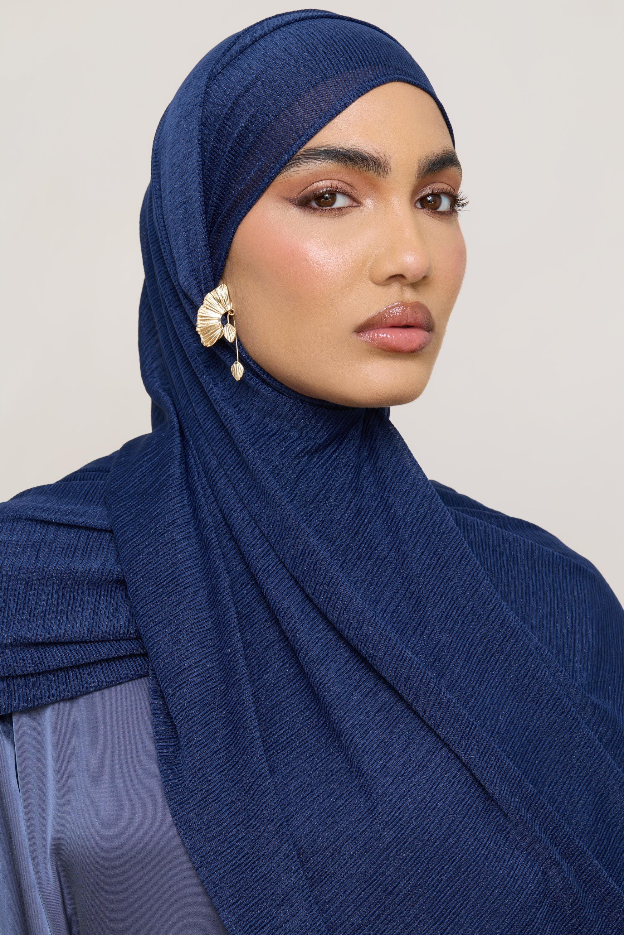 Stretch Stripe Hijab - Twilight