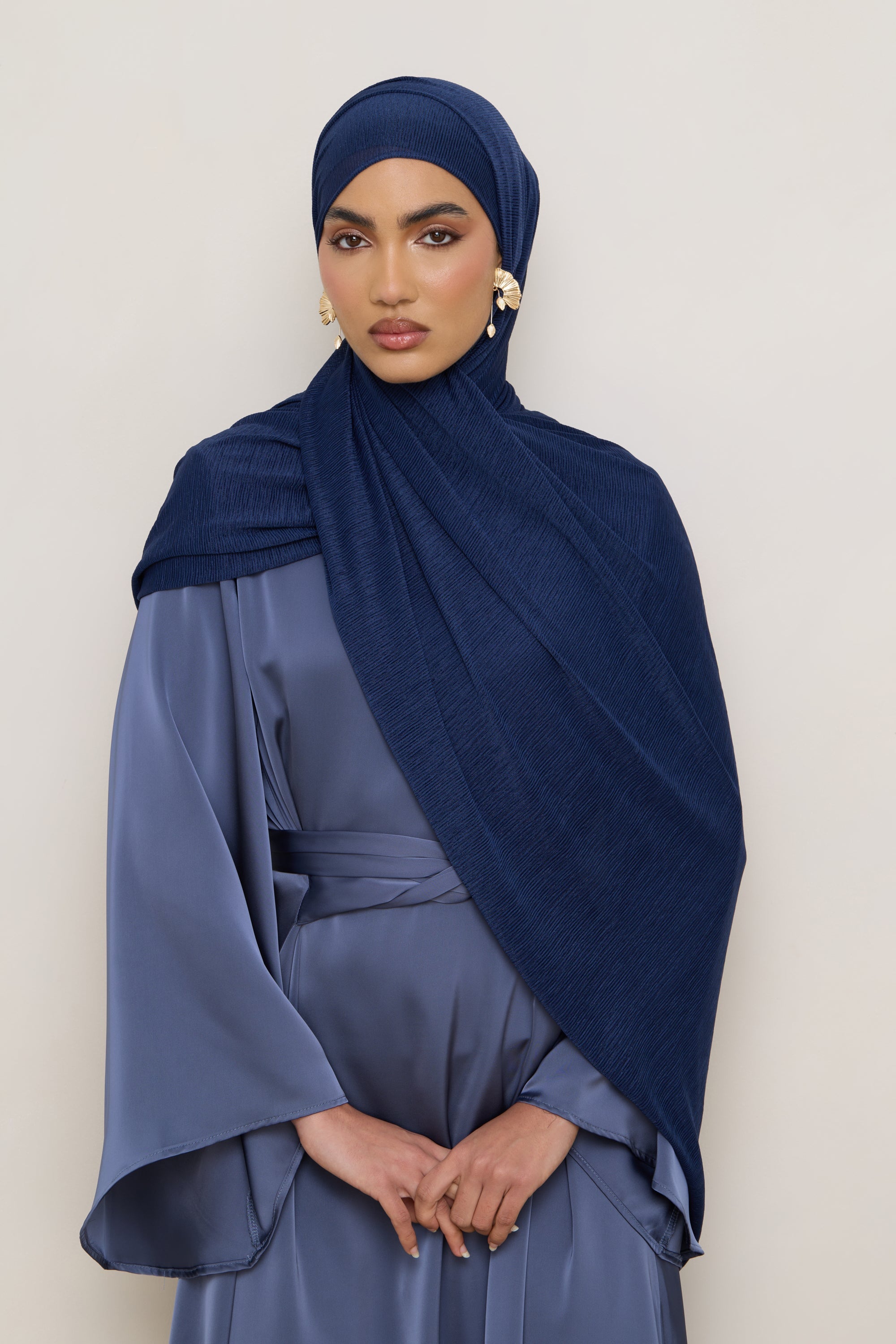 Stretch Stripe Hijab - Twilight