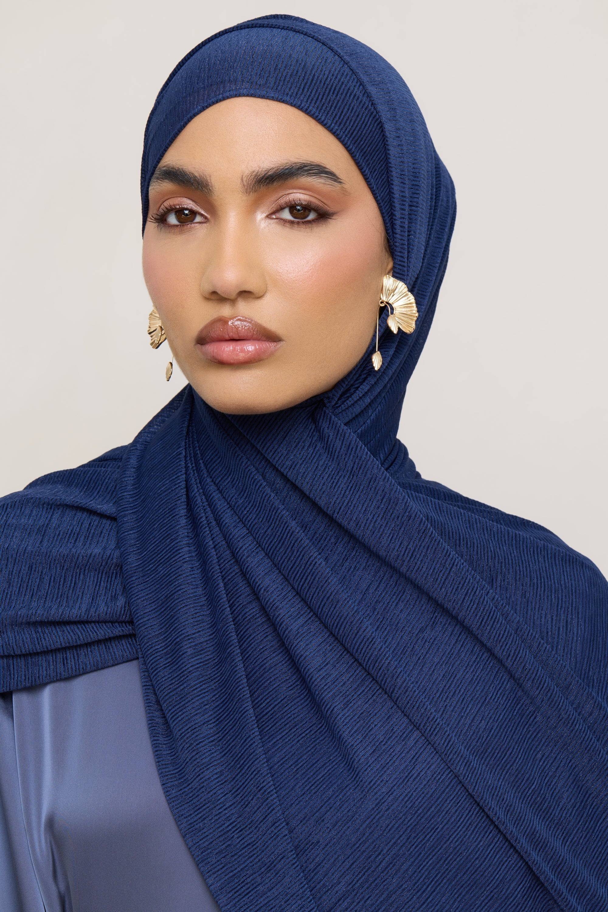 Stretch Stripe Hijab - Twilight